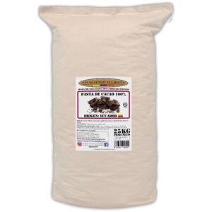 Pasta de cacao 100% - chocolate negro 100% - cacao 100% origen Ecuador