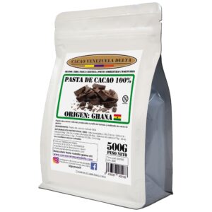 Pasta de cacao 100% - chocolate negro 100% - cacao 100% origen Ghana