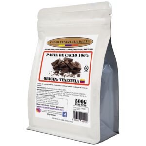 Pasta de cacao 100% - chocolate negro 100% - cacao 100% origen Venezuela