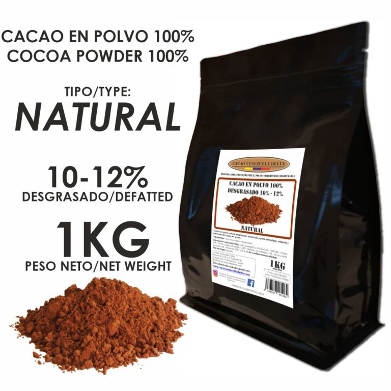 CACAO EN POLVO 1012 · NATURAL · 1KG Cacao Venezuela Delta