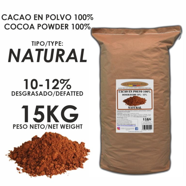 CACAO EN POLVO 1012 · NATURAL · 15KG Cacao Venezuela Delta