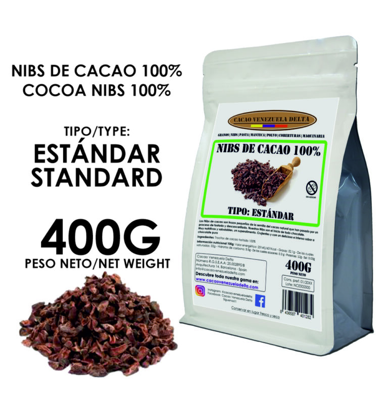 NIBS DE CACAO · TIPO ESTÁNDAR · 400G